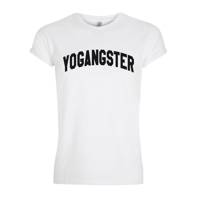 Yogangster White Rolled Sleeve T Shirt
