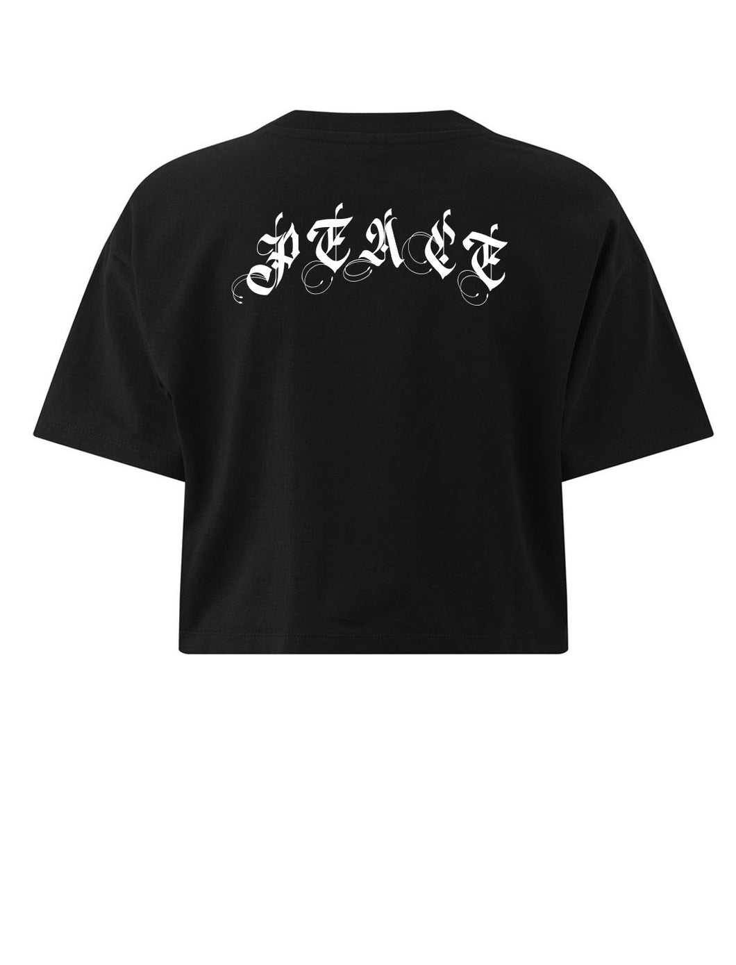 PEACE CROPPED T-SHIRT