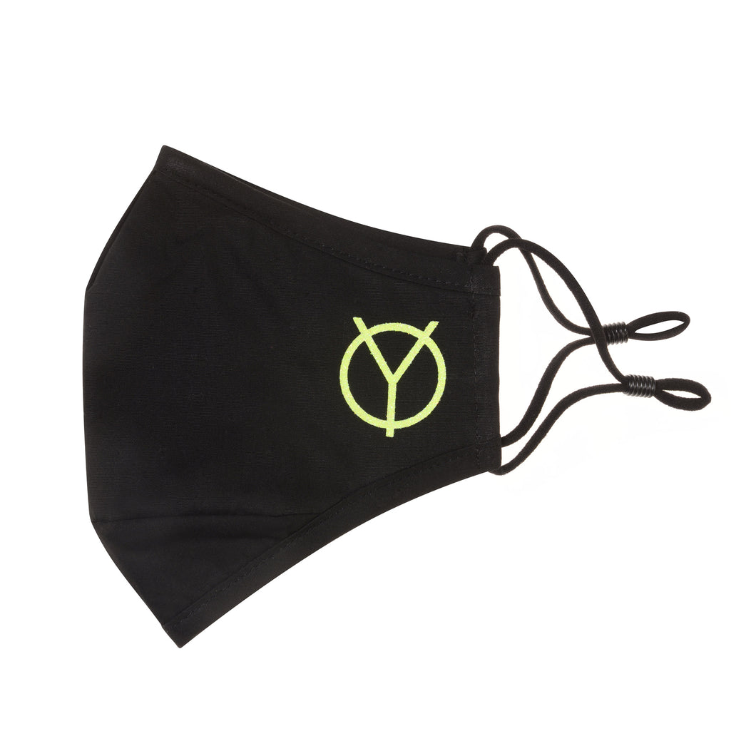Yogangster Neon Yellow Sparkle Mask