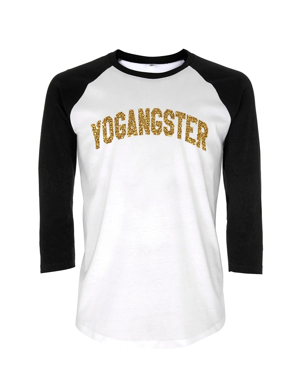 GOLD SPARKLE BASEBALL SHIRT
