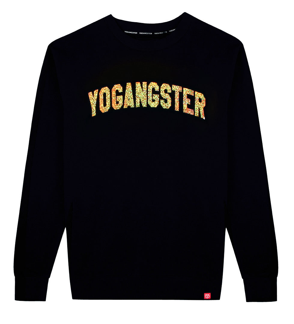 GOLD HOLOGRAPHIC FOIL SWEATSHIRT