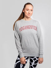 Load image into Gallery viewer, GREY SWEATSHIRT WITH ROSE GOLD SPARKLE PRINT
